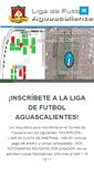 Mobile Screenshot of ligadefutbolaguascalientes.com